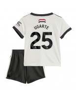 Manchester United Manuel Ugarte #25 Kolmaspaita Lasten 2024-25 Lyhythihainen (+ shortsit)